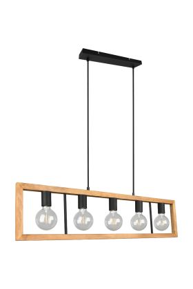 Trio Agra 313800532 houten hanglamp