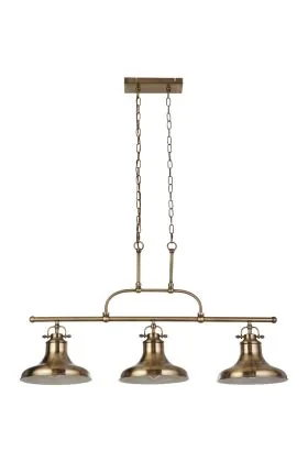 Searchlight Dallas 3193-3AB antiek brons kleurige hanglamp