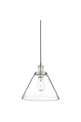 Searchlight Pyramid 3228SS staal kleurige hanglamp