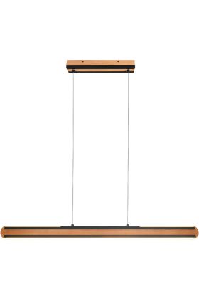 Trio Deacon 326610232 hout met zwarte hanglamp