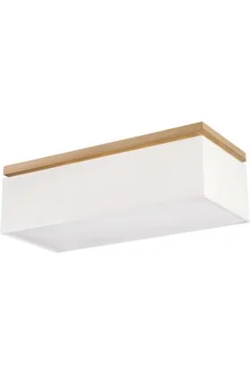 Britop Vertiga 34511474 witte plafondlamp met eikenhout