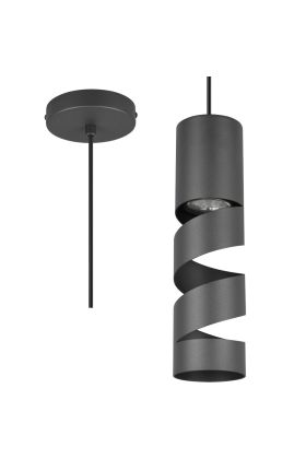 Trio Stream 364000132 mat zwarte hanglamp
