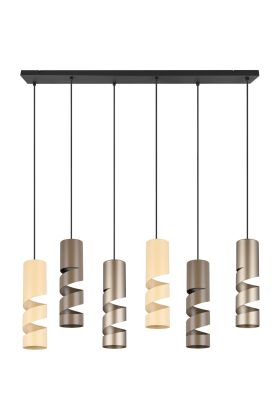 Trio Stream 364000617 koffiebruine hanglamp