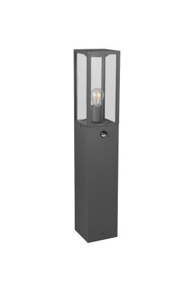 Trio Garonne 401869142 antraciet grijze paallamp met bewegingsmelder