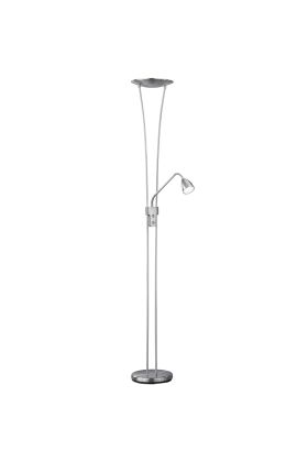 Trio Arizona 426410207 staal kleurige uplighter met leeslamp