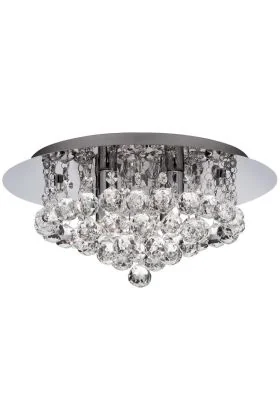 Searchlight Hanna 4404-4CC-LED kristallen badkamer plafondlamp