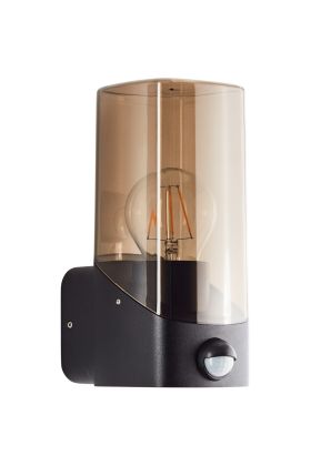 Brilliant Minou 44311/93 amber buitenlamp met bewegingsmelder