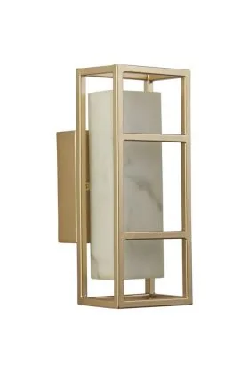 Searchlight Mirage 45911GO goud kleurige badkamerlamp met marmerlook