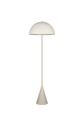 Trio Alfie 465000176 warm grijze vloerlamp met metalen kap
