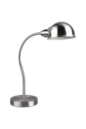 Trio Perry 504900107 mat staal kleurige bureaulamp