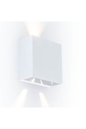 Lutec Gemini Beams 5104003032 mat witte wandlamp