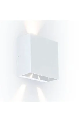 Lutec Gemini Beams 5104003032 mat witte wandlamp