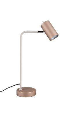 Trio Marley 512400165 creme met koffiebruine tafellamp