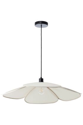 Brilliant Capucine 51252/09 beige hanglamp van textiel