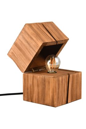 Tafellamp Treasure hout 16cm