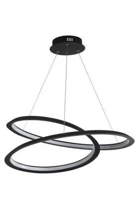Hanglamp Swirl zwart 60cm
