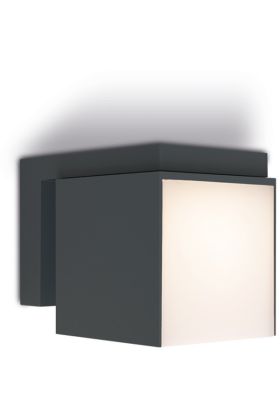 Lutec Cuba 5193803012 mat zwarte wandlamp