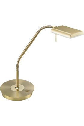 Trio Bergamo 520910108 mat messing bureaulamp