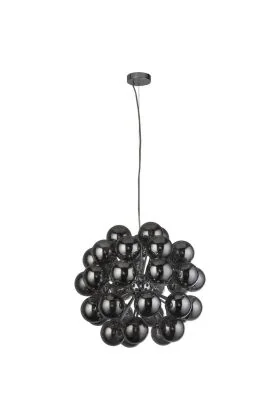Searchlight Berry 52131-27SM hanglamp met 27 rookglazen bollen