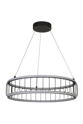 Searchlight Circolo 54214-1BK zwarte hanglamp