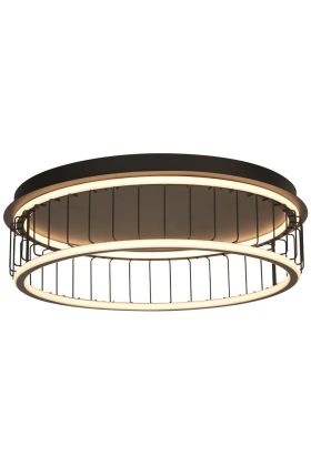 Searchlight Circolo 54216-1BK zwarte plafondlamp