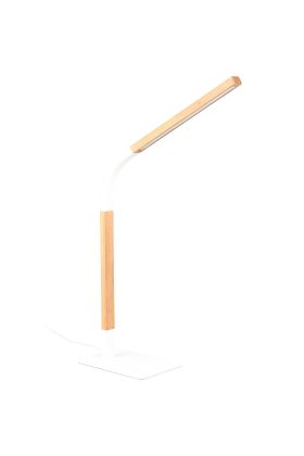 Trio Norris 545210131 hout met wit metalen tafellamp