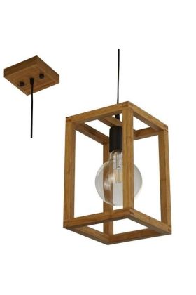 Searchlight Square 54741-1NA houten hanglamp