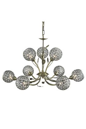 Searchlight Bellis 2 5579-9AB antiek bronzen kroonluchter