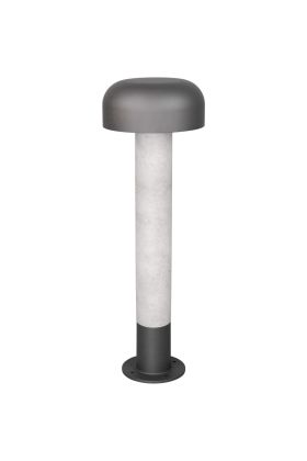 Trio Fraser 562560178 antraciet sokkellamp met beton imitatie
