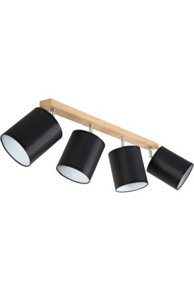 Britop Aprillia 56746474 eikenhouten spot met zwarte kappen
