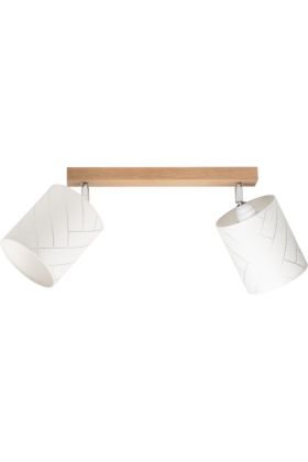 Spot Punto 56749274 Eikenhouten spot met witte kapjes