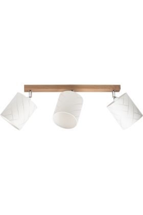 Britop Punto 56749374 eikenhouten spot met witte kapjes