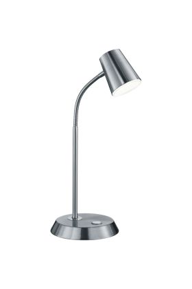Trio Narcos 573190107 staal kleurige tafellamp met design lichtbron