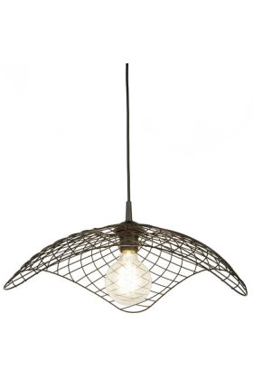 Searchlight Parachute 60514CW hanglamp van zwart draadstaal