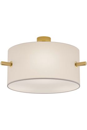 Trio Camden 608300308 grote mat messing plafondlamp