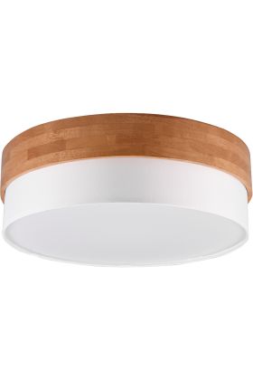 Trio Seasons 611500301 houten plafondlamp met textiel