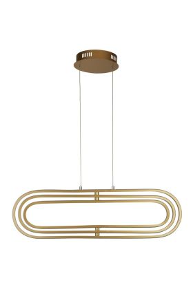 Searchlight Clip 61775GO goud kleurige hanglamp