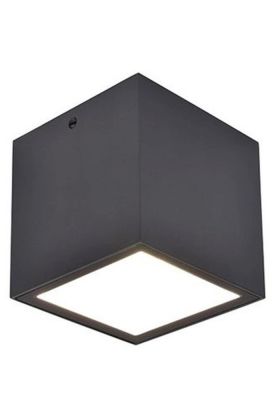 Lutec Gemini 6389101118 antraciet grijze plafondlamp
