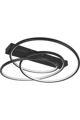 Trio Darvin 649110132 zwarte plafondlamp met bogen