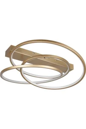 Trio Darvin 649110179 goud kleurige plafondlamp met bogen
