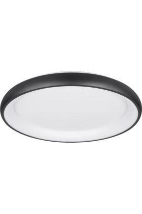 Trio Cardona 649617532 zwarte ringvormige plafondlamp