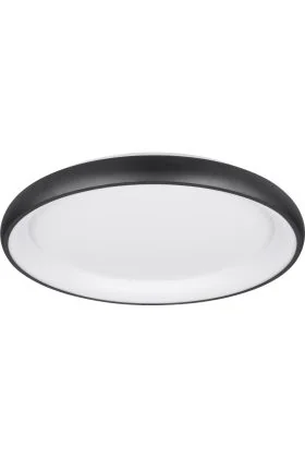 Trio Cardona 649617532 zwarte ringvormige plafondlamp