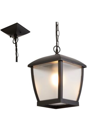 Searchlight Seattle 6592BK zwarte buitenhanglamp