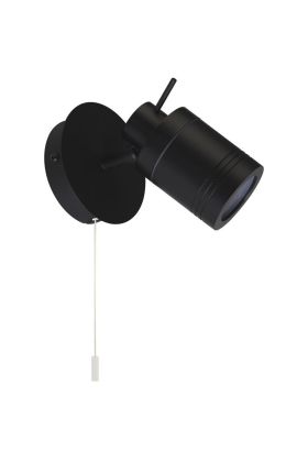 Searchlight Samson 6601Bk zwarte badkamer wandspot