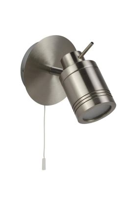 Searchlight Samson 6601SS mat zilver kleurige badkamer spot