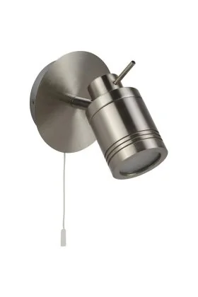 Searchlight Samson 6601SS mat zilver kleurige badkamer spot