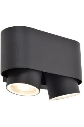 Lutec Cypres 6604003118 antraciet grijze wandspots