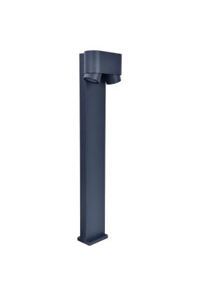 Lutec Cypres 6604004118 sokkellamp antraciet met twee spots