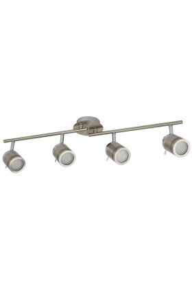 Searchlight Samson 6604SS mat zilver kleurige badkamer spot