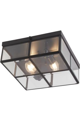 Searchlight Pisa 6769-26BK mat zwarte plafondlamp